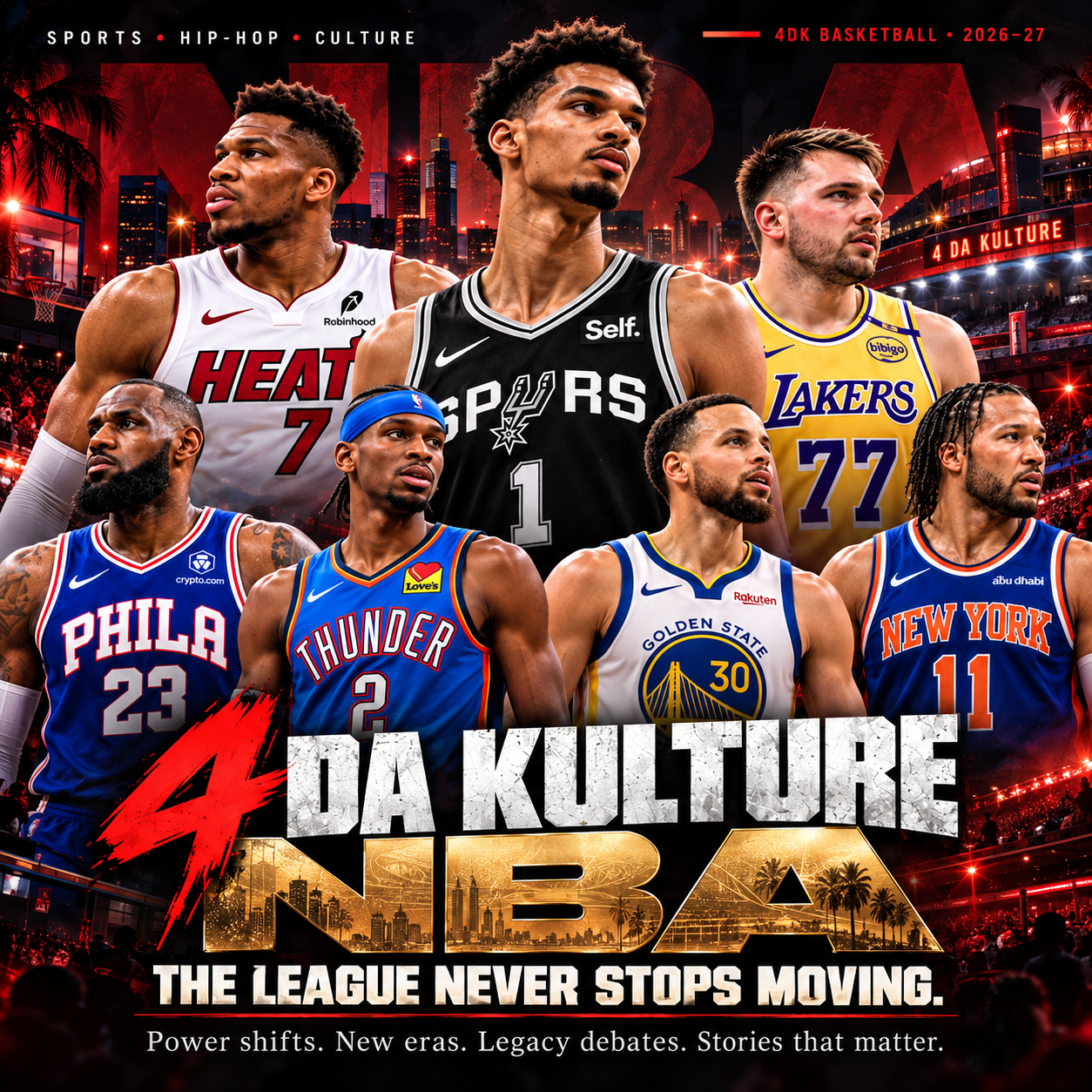 4 Da Kulture 2026–27 basketball season identity cover