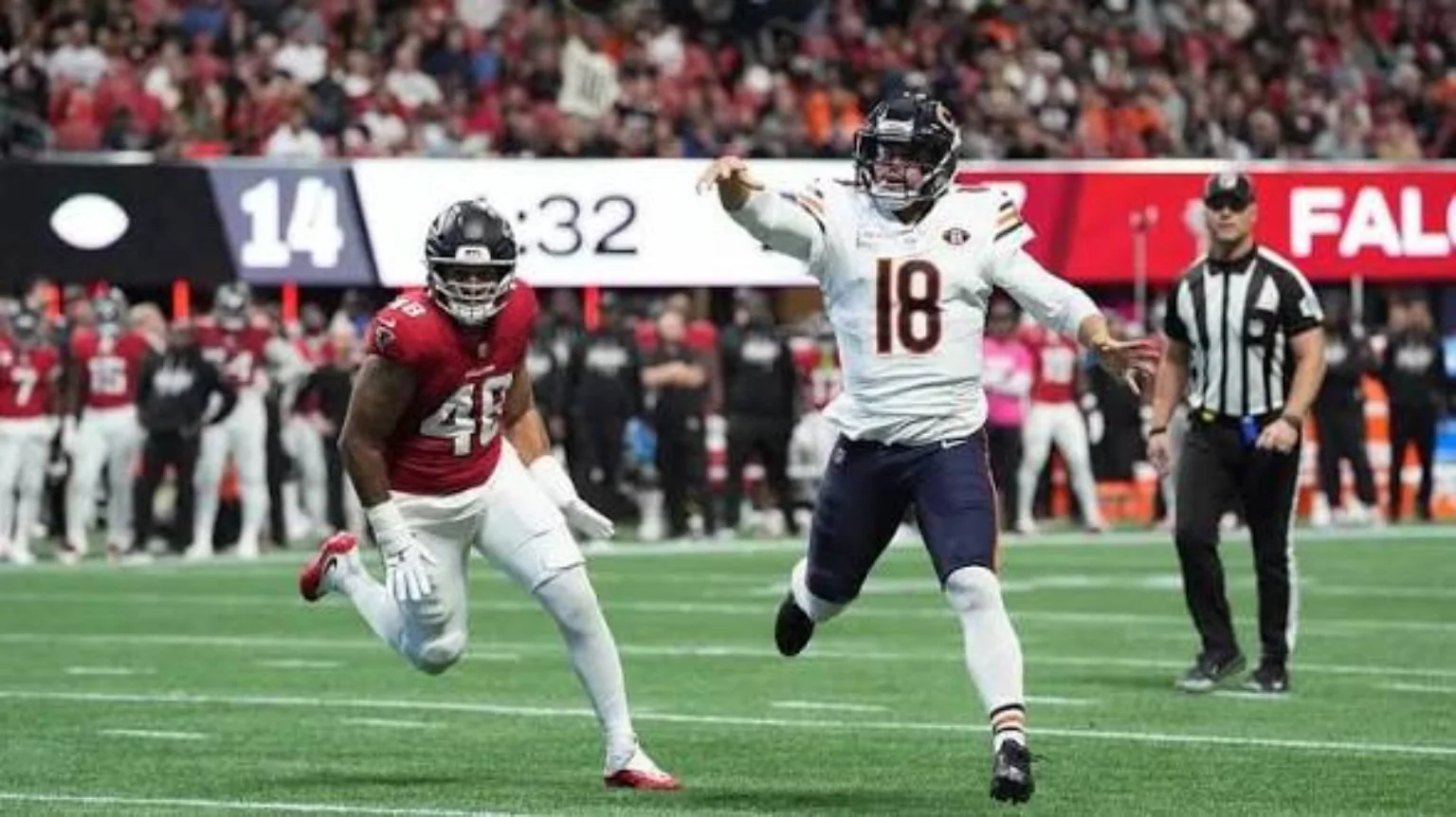 Chicago Bears football vs Atlanta