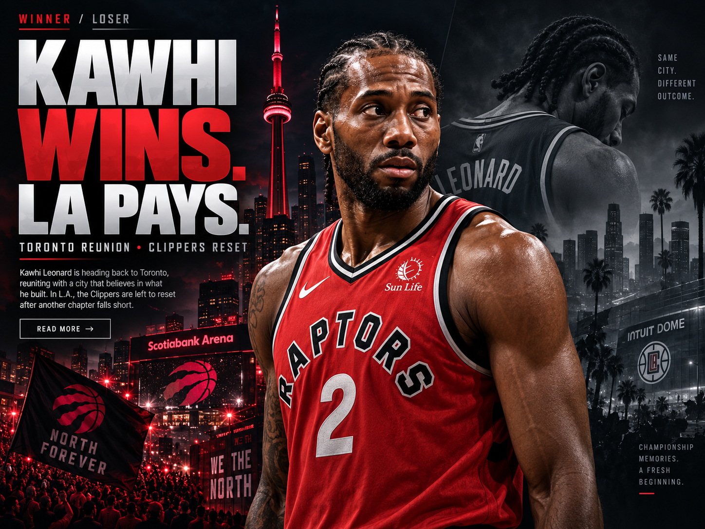 Kawhi Leonard and Clippers 4DK feature artwork