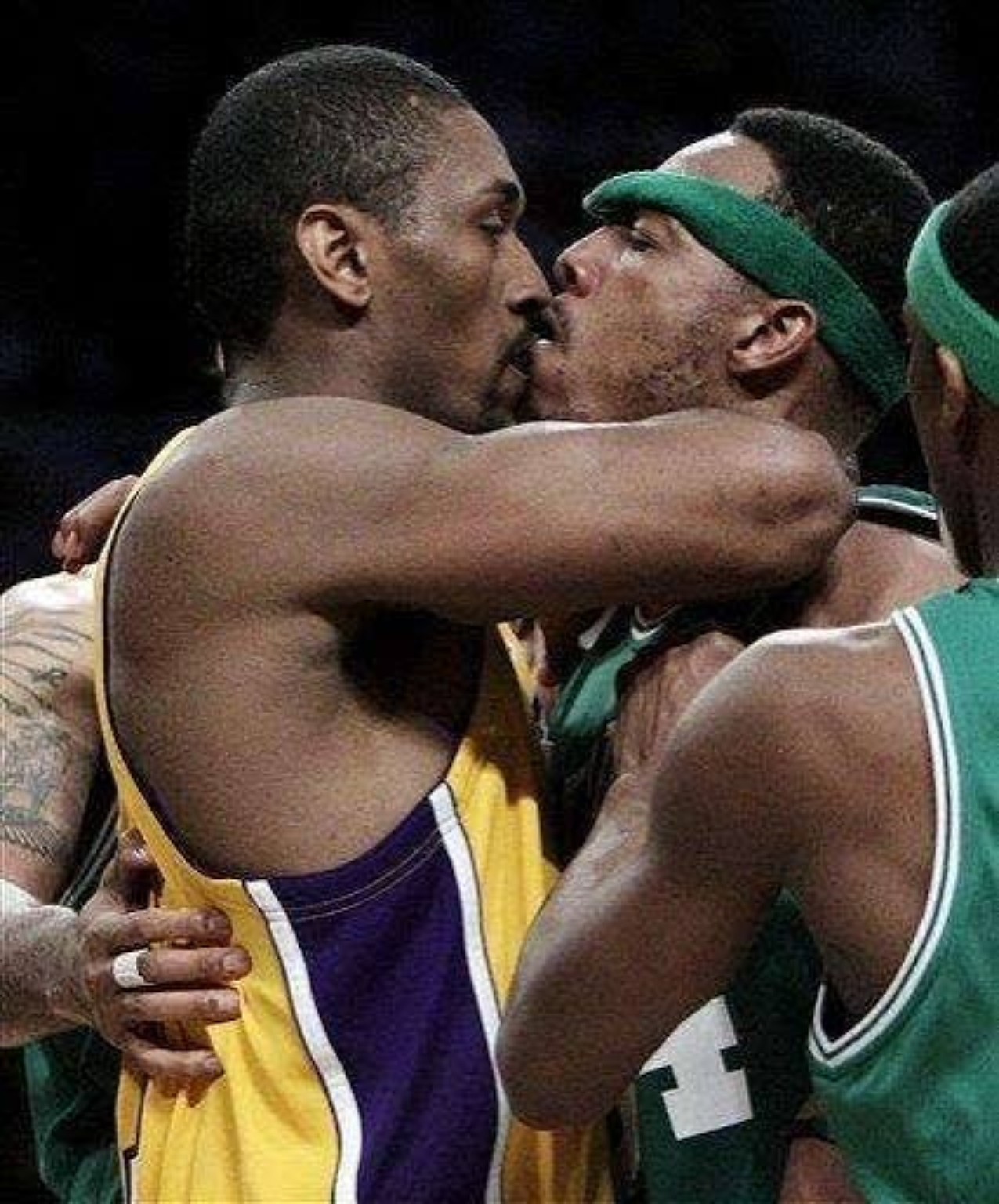BACK AGAIN — two years after Boston ended LA's season, the rivalry returned.