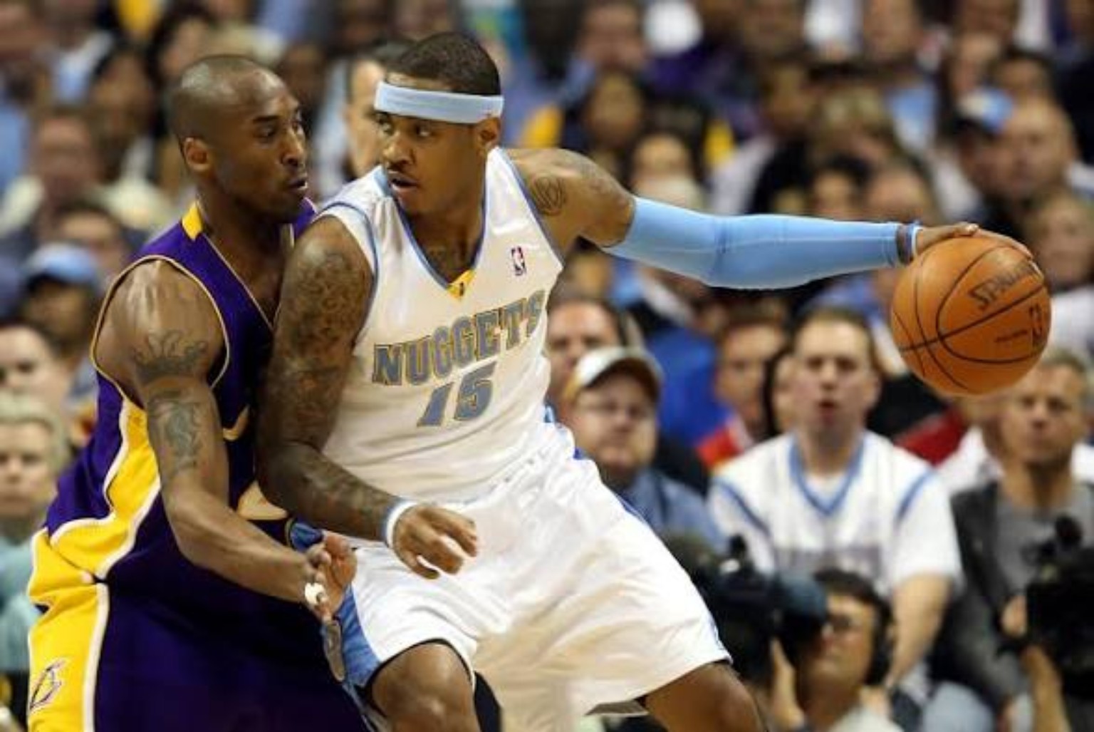 Melo against Kobe became one of the signature matchups of his Denver prime.