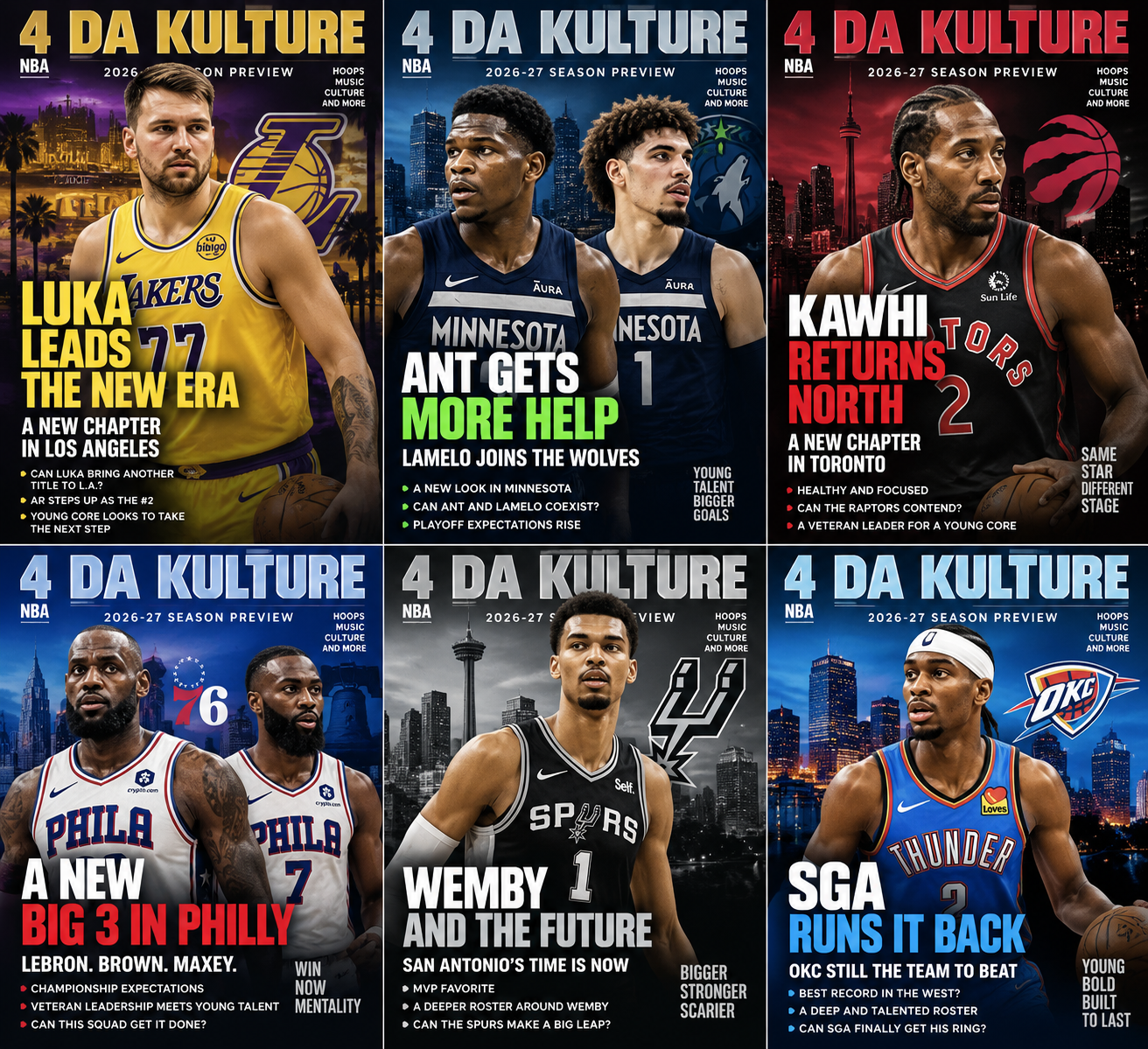 4 Da Kulture 2026–27 NBA season preview cover