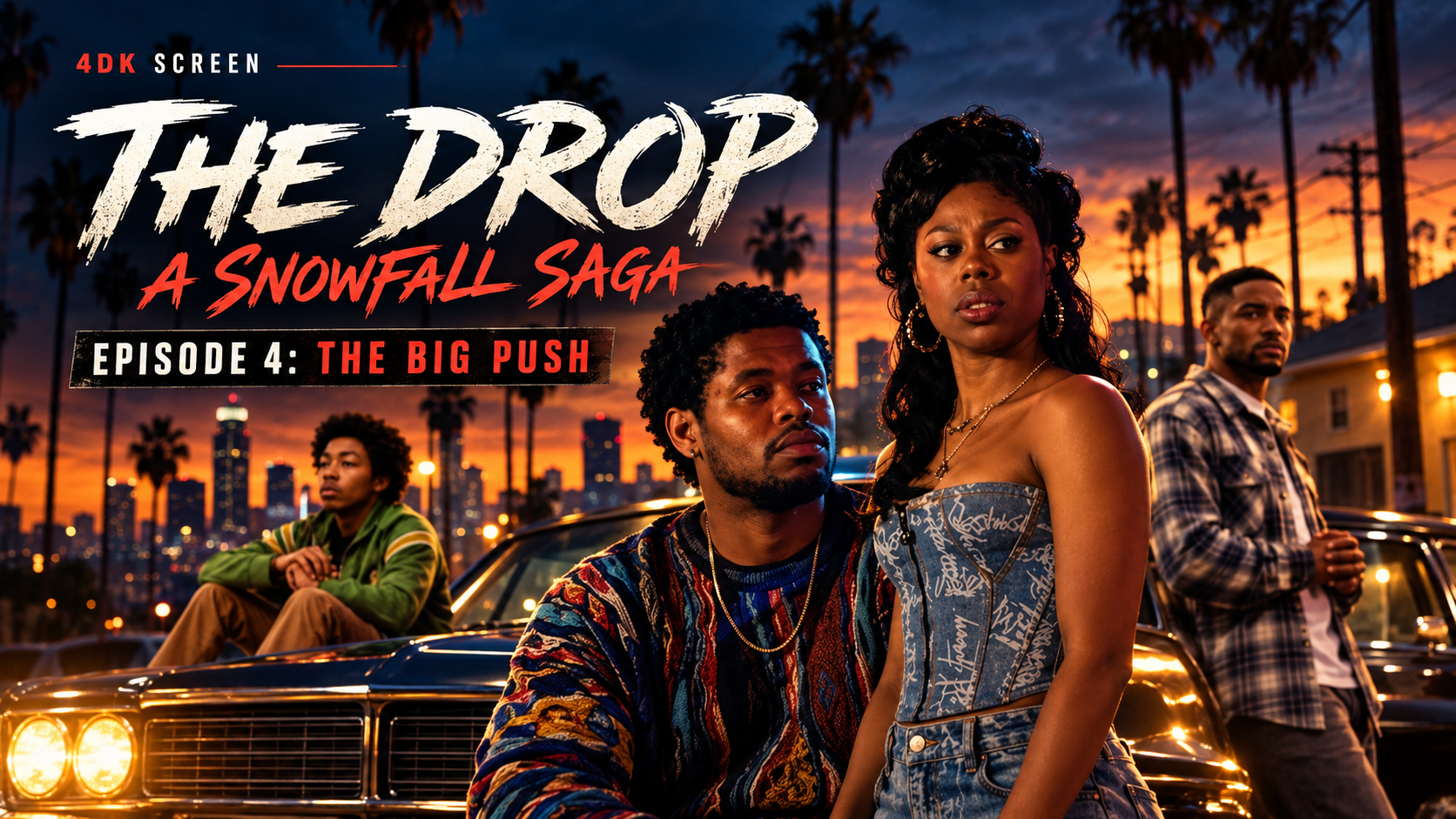 The Drop: A Snowfall Saga Episode 4 — The Big Push 4DK Screen feature graphic